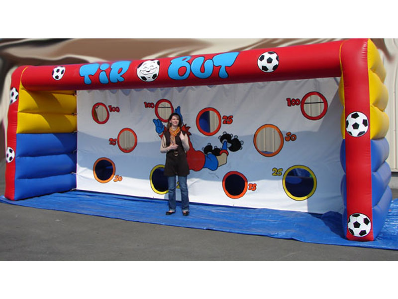 Location tir au but gonflable - animation jeu foot gonflable coupe du monde